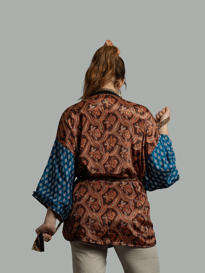 Kimono Corto Patchwork Reversibile 21