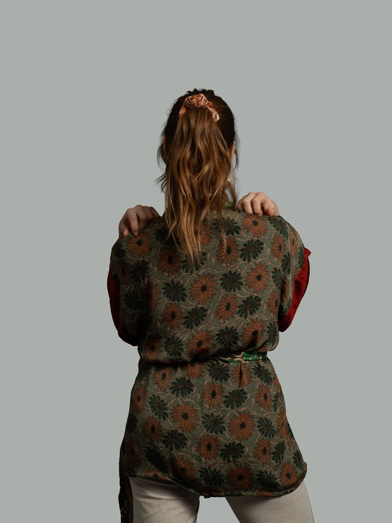 Kimono Corto Patchwork Reversibile 22