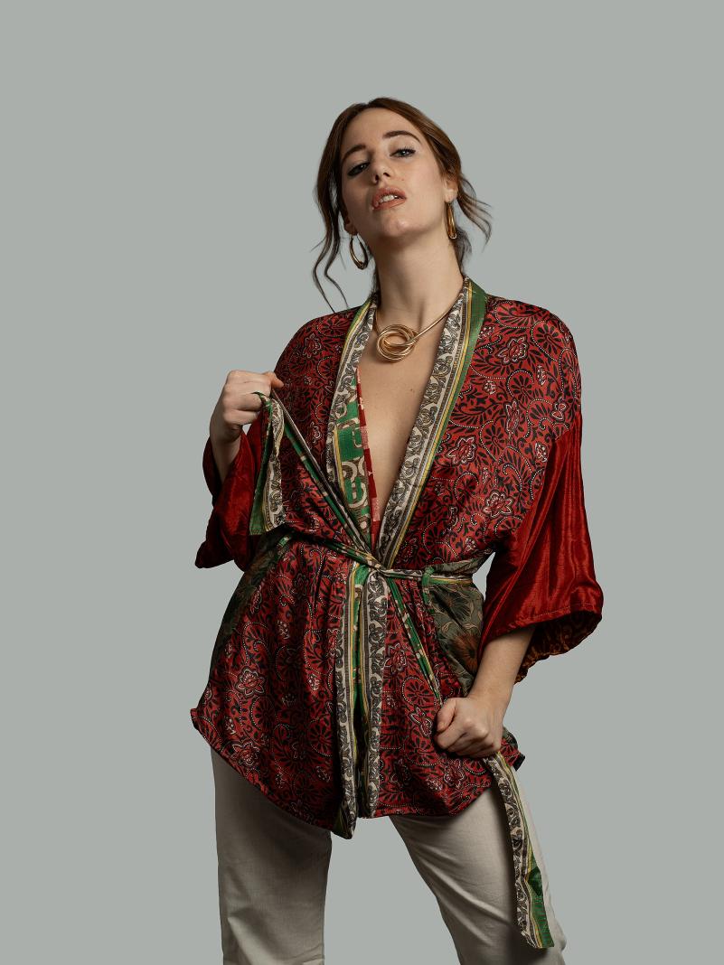 Kimono Corto Patchwork Reversibile 22