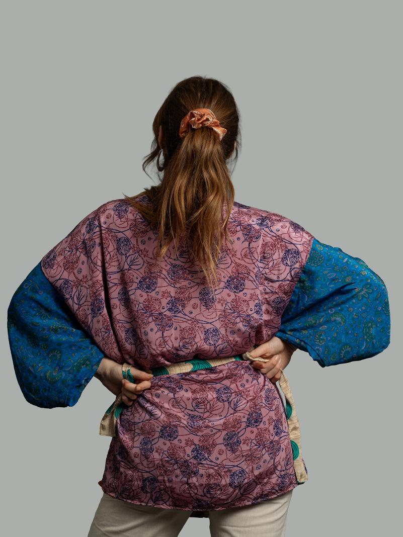 Kimono Corto Patchwork Reversibile N.5