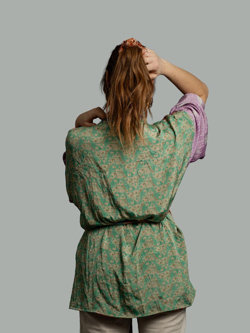 Kimono Corto Patchwork Reversibile 23