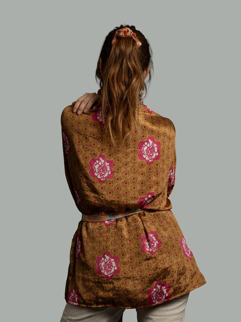 Kimono Corto Patchwork Reversibile 23