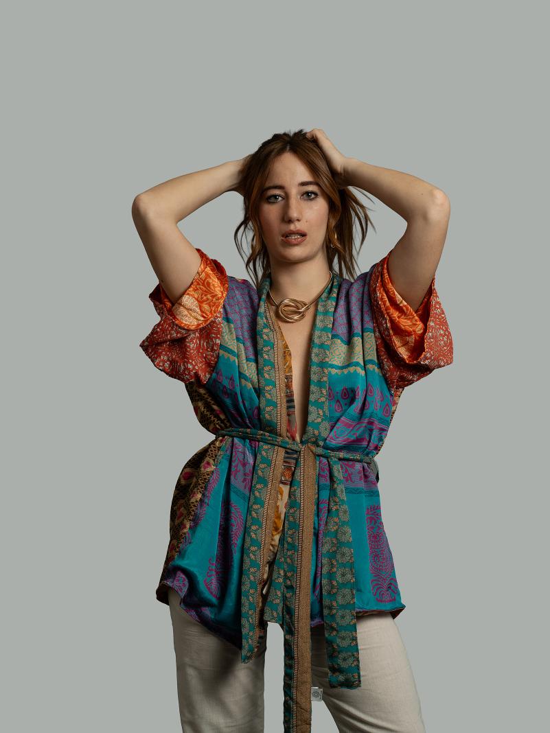 Kimono Corto Patchwork Reversibile 25