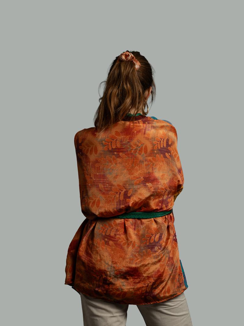 Kimono Corto Patchwork Reversibile 26