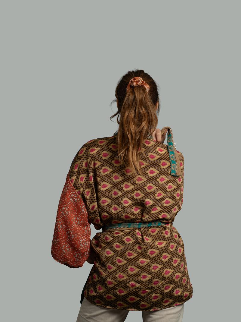 Kimono Corto Patchwork Reversibile 26