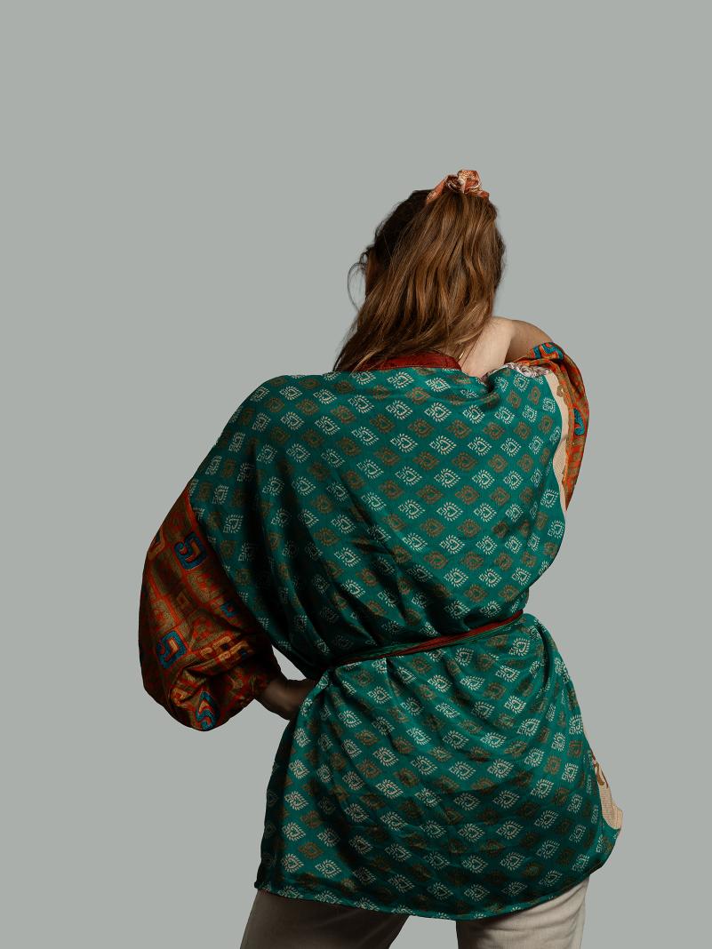 Kimono Corto Patchwork Reversibile 27