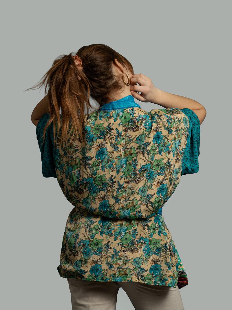 Kimono Corto Patchwork Reversibile 28