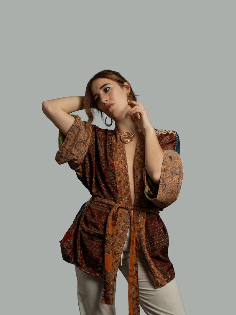 Kimono Corto Patchwork Reversibile 29