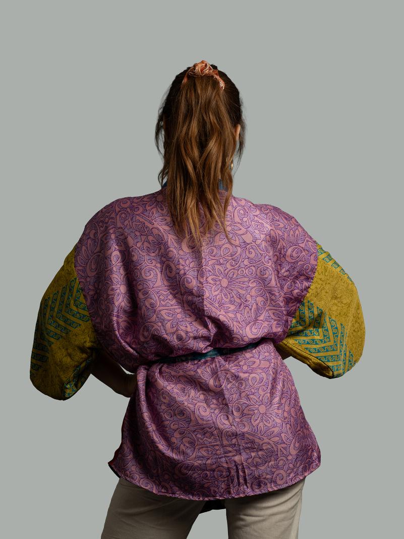 Kimono Corto Patchwork Reversibile 30
