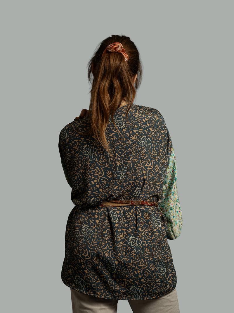 Kimono Corto Patchwork Reversibile 32