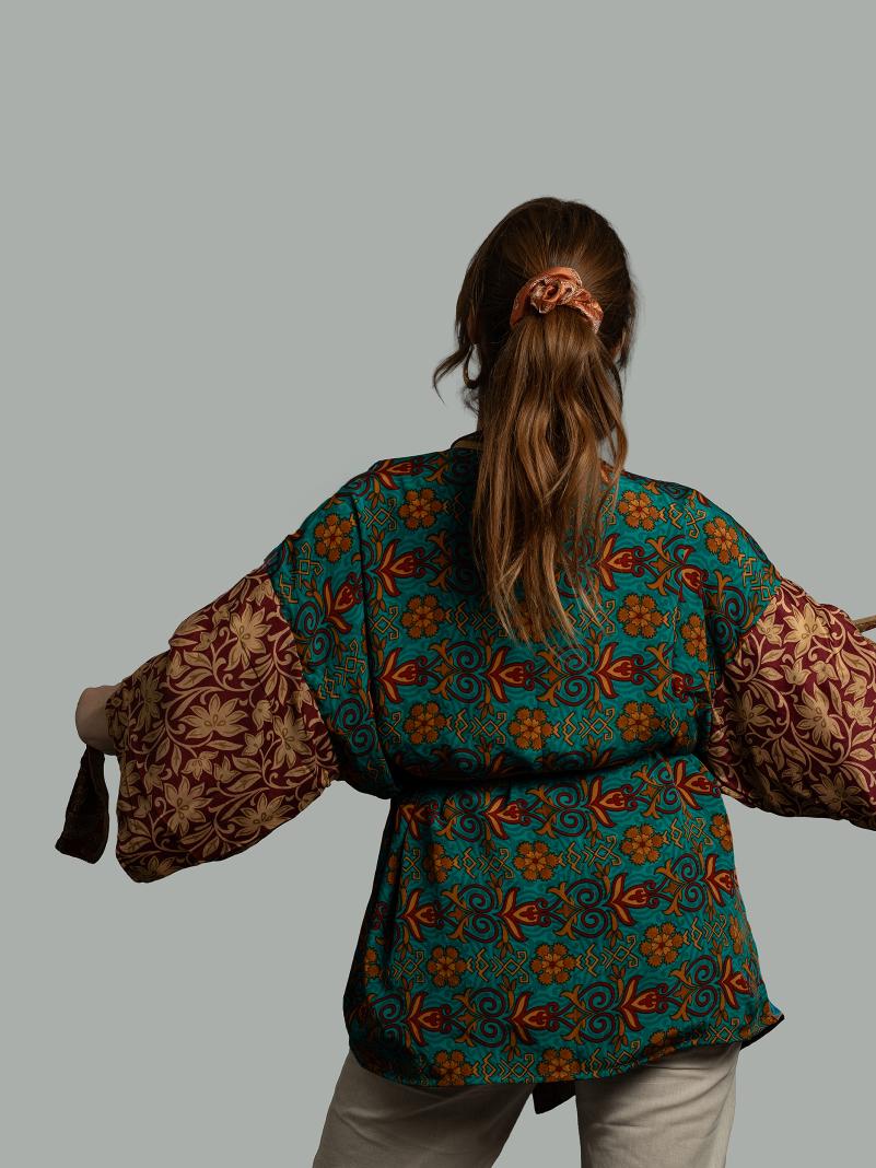 Kimono Corto Patchwork Reversibile 32