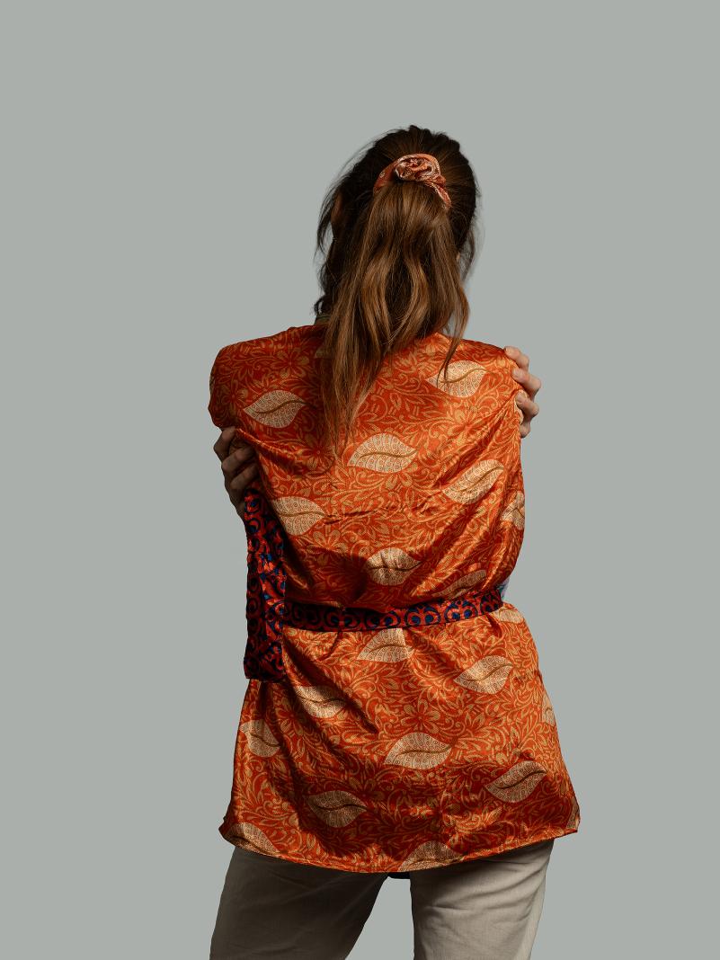 Kimono Corto Patchwork Reversibile 33