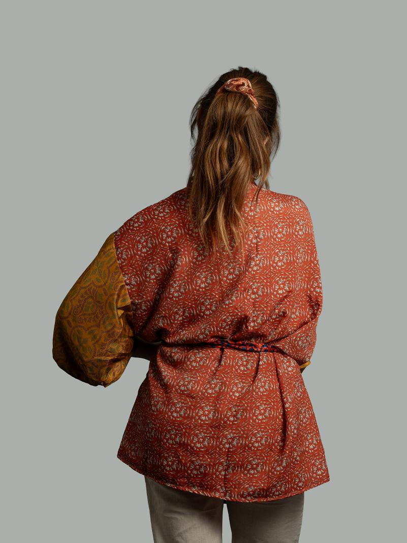 Kimono Corto Patchwork Reversibile 33