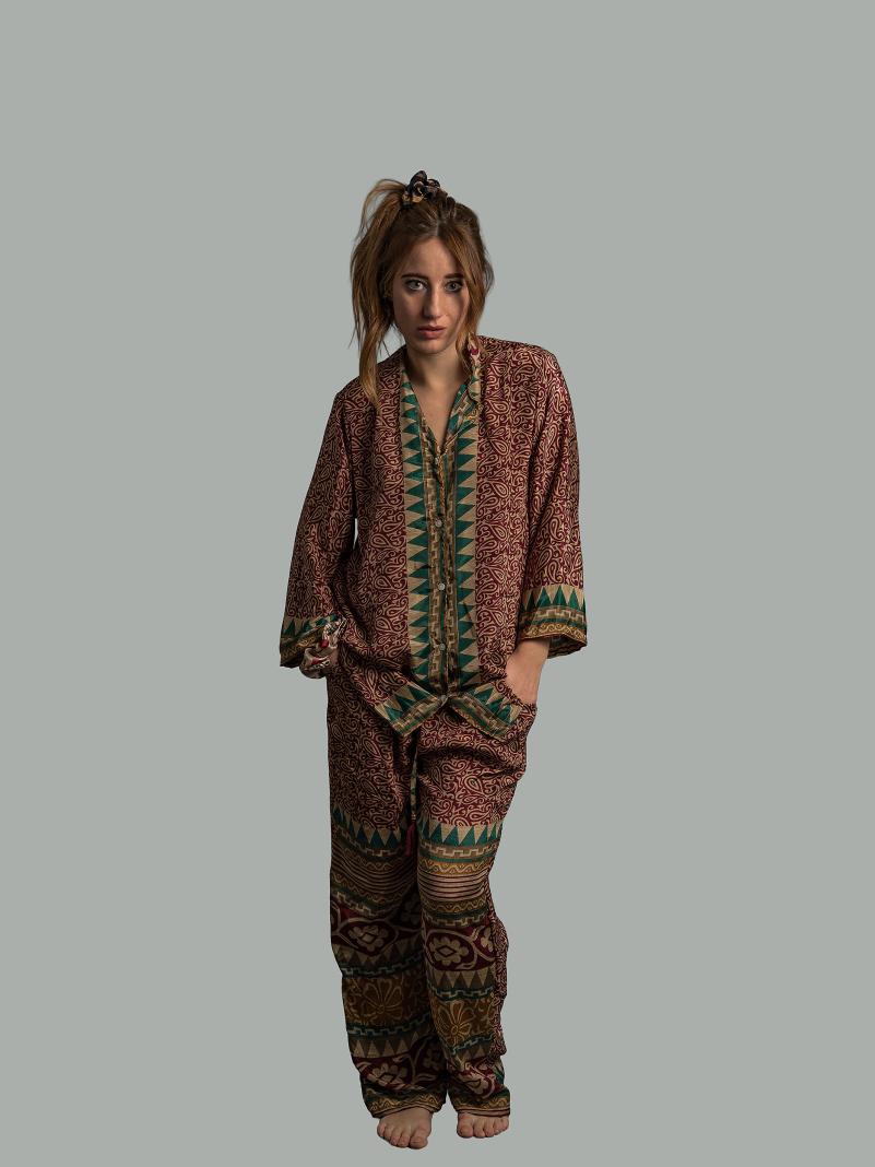 Pigiama in Sari LXL - amaranto