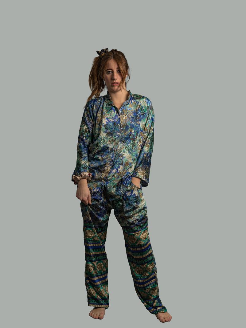 Pigiama in Sari LXL - azzurro