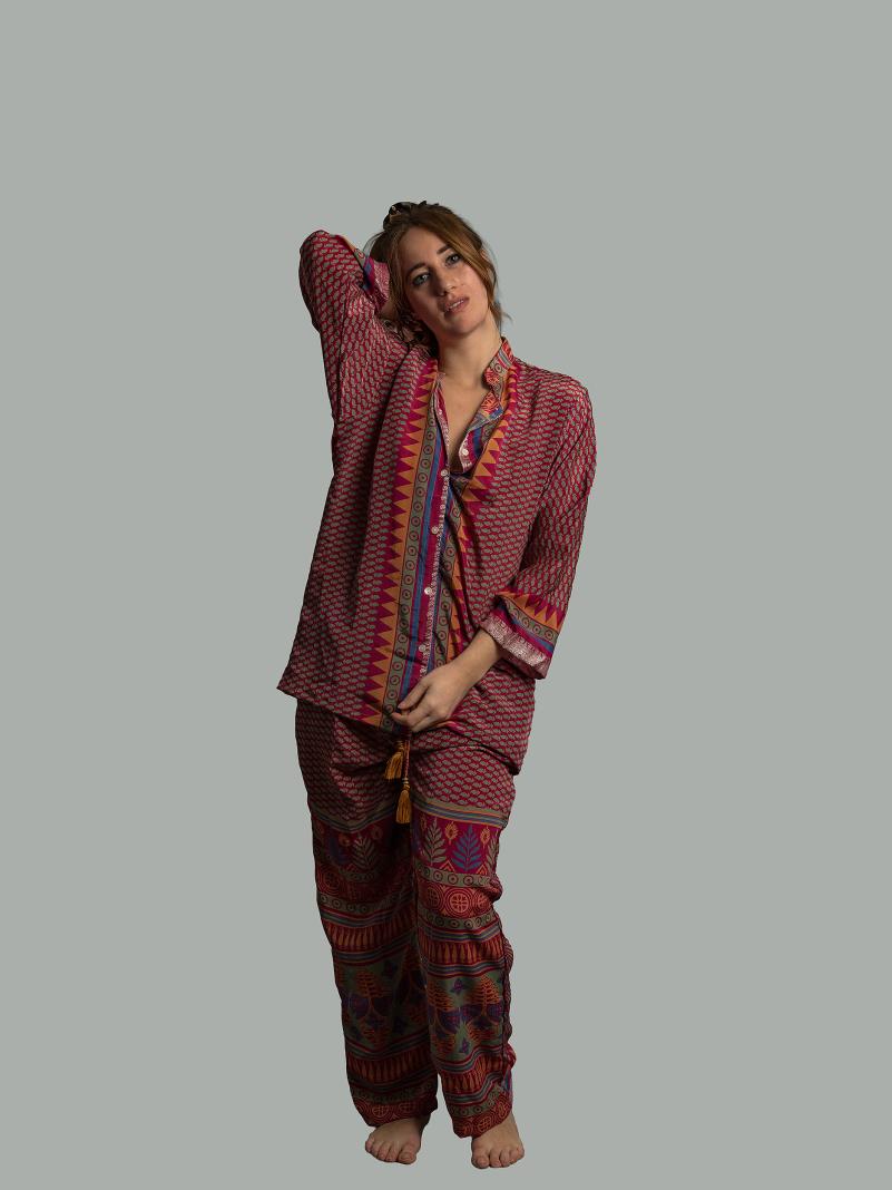 Pigiama in Sari LXL - rosso