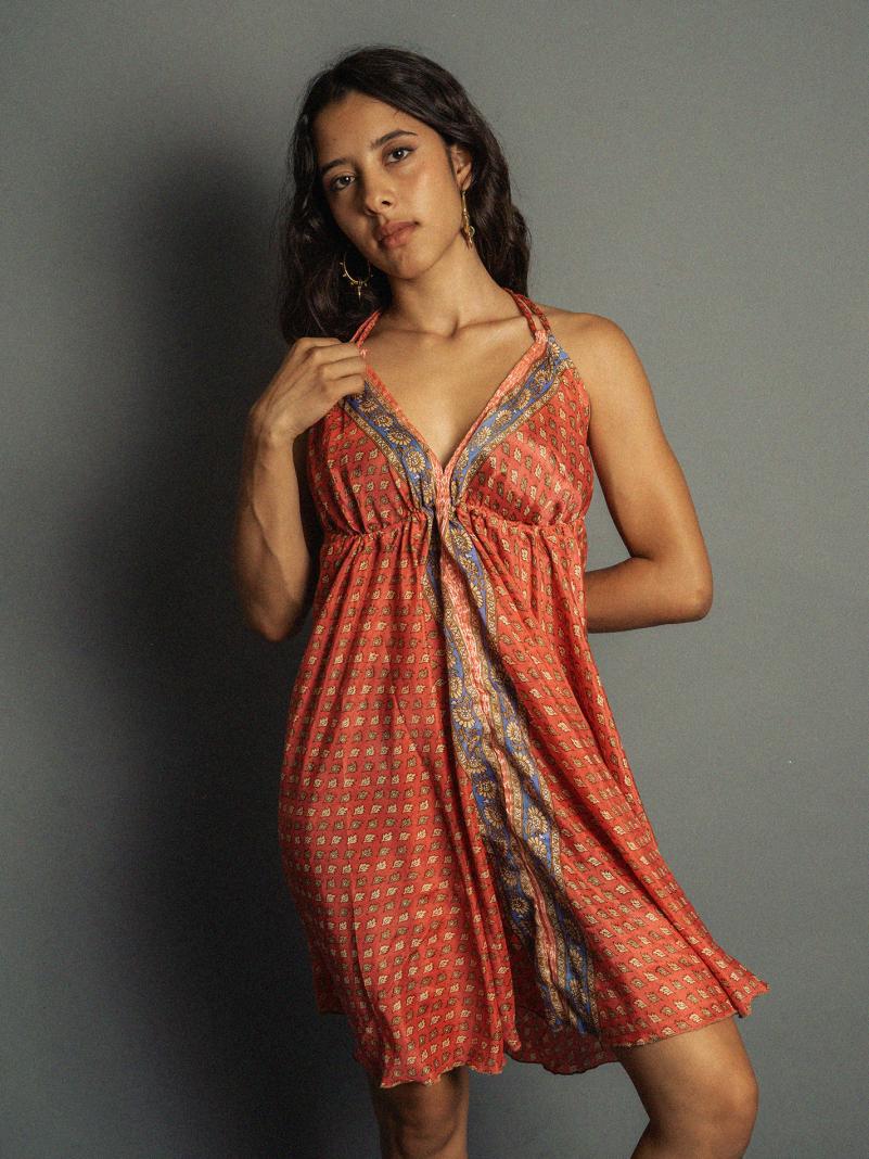 Abito corto rosa - Mandala