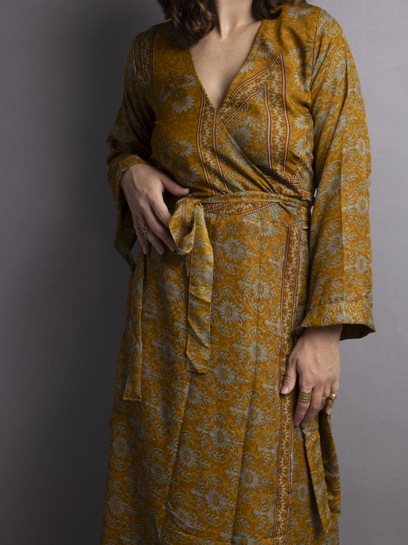 Kimono SM giallo e grigio – Tibet