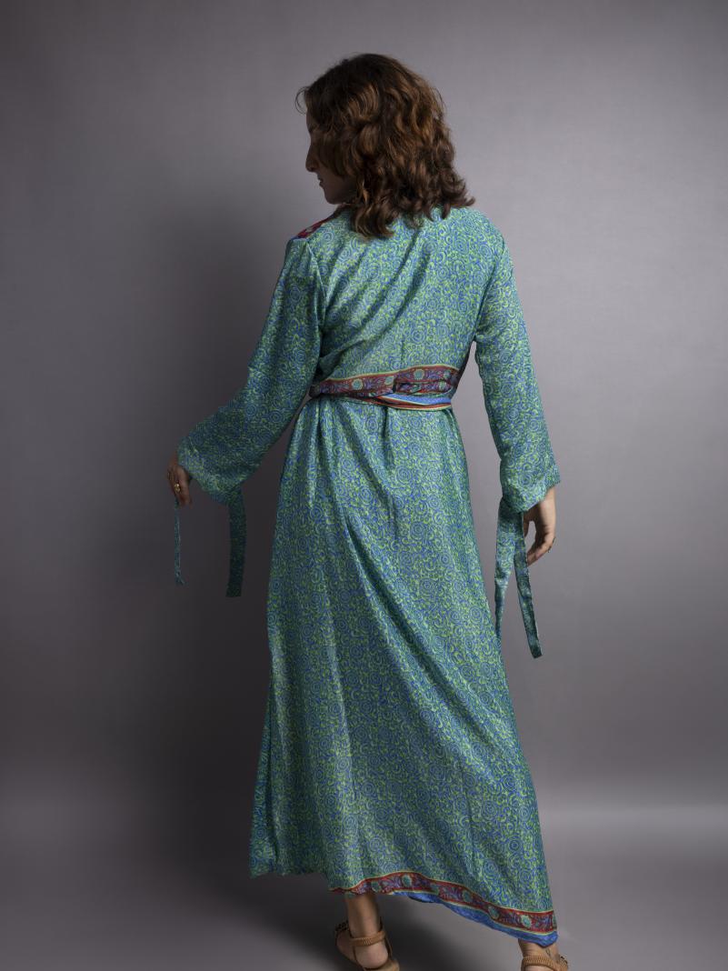 Kimono LXL acquamarina – Tibet