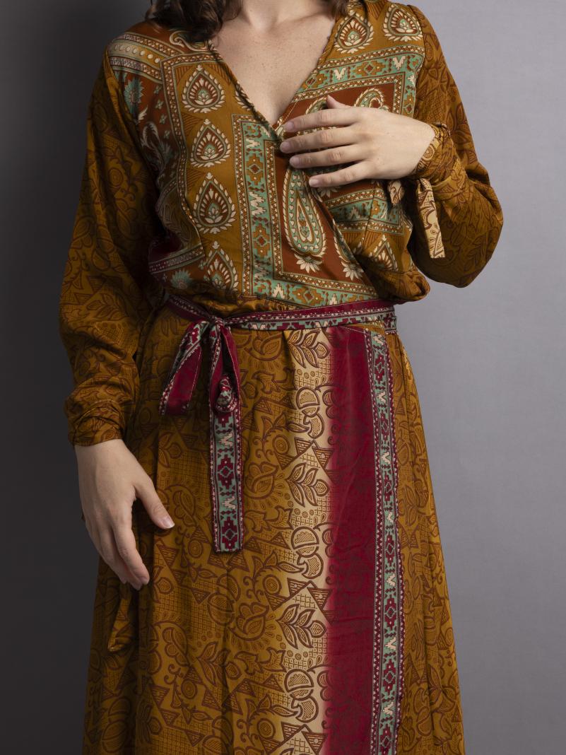 Kimono LXL arancione – Tibet