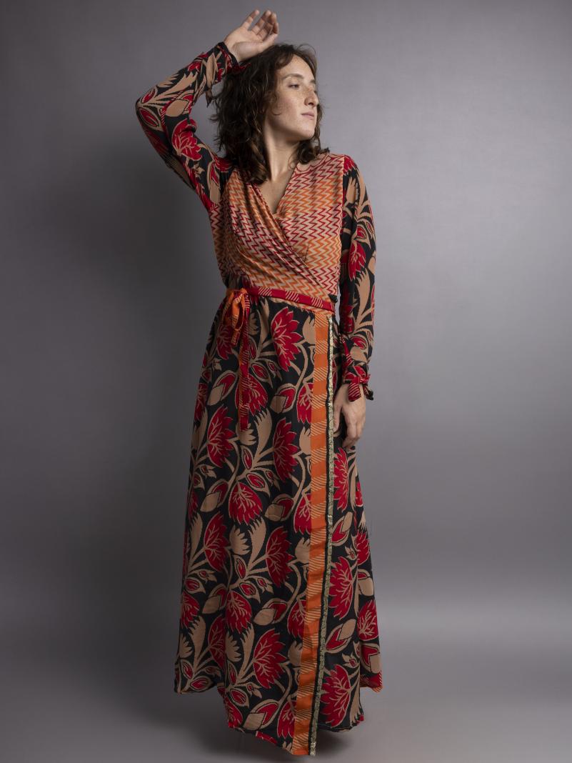 Kimono LXL rosso e nero – Tibet