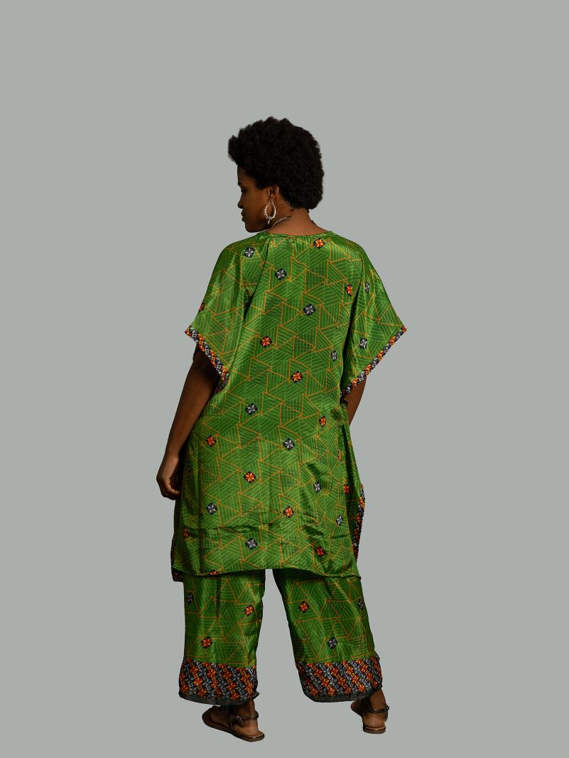 Caftano e pantalone verde - Jaisalmer