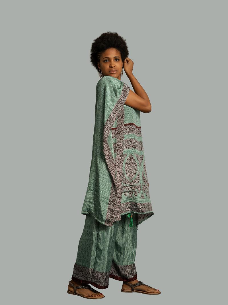 Caftano e pantalone verde - Jaisalmer