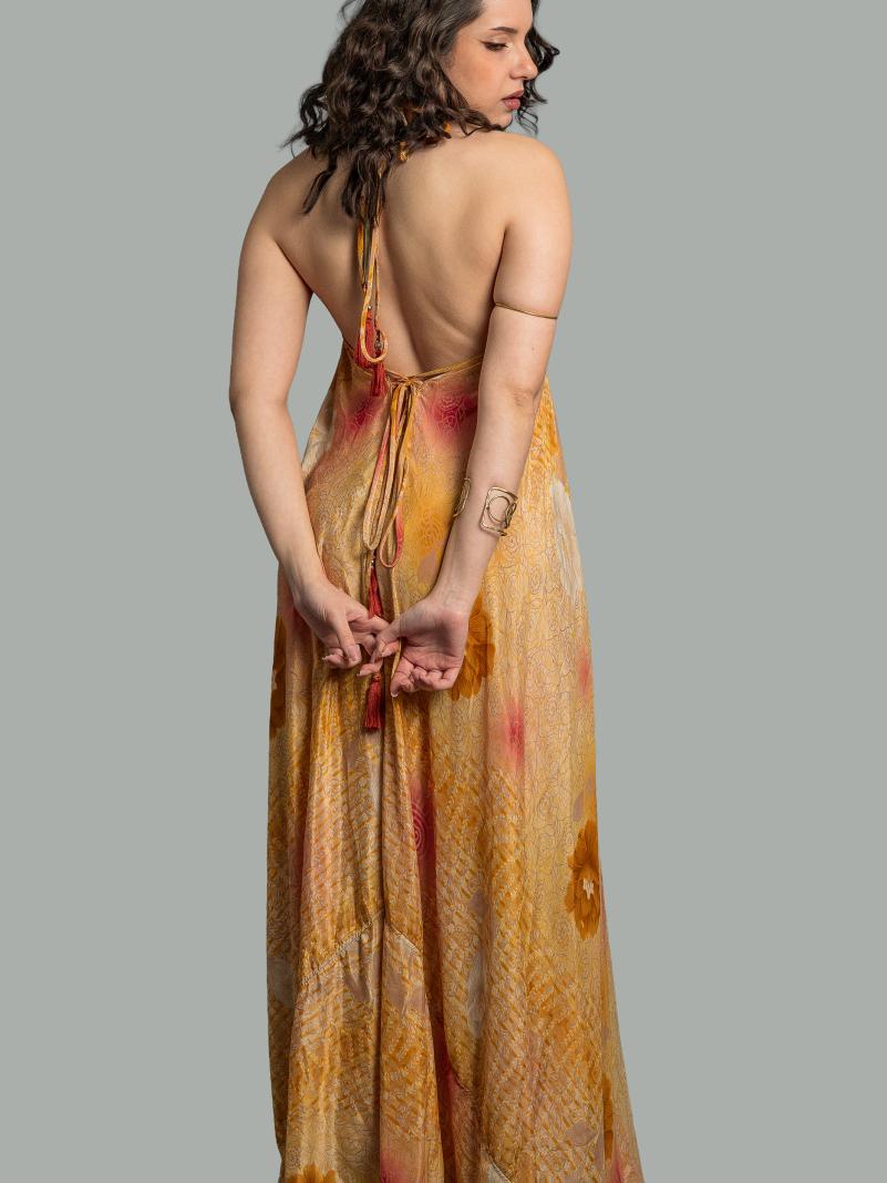 Abito etnico lungo arancione – Delhi