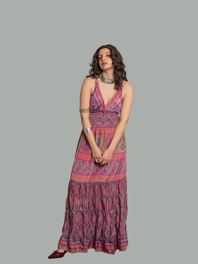 Abito lungo rosa - Bihar