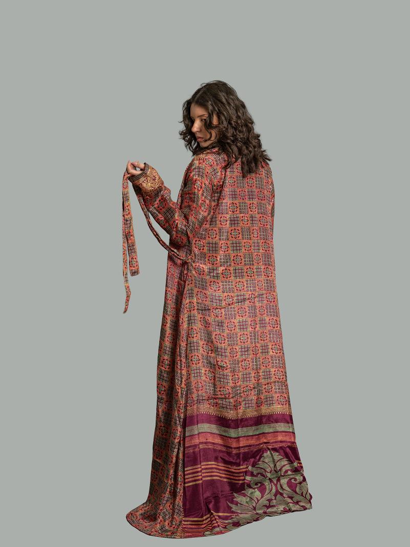 Kimono aperto quadrati - Gujarat