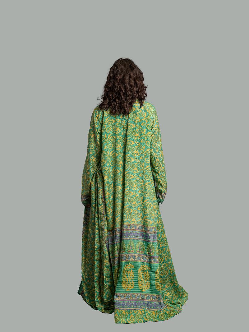 Kimono aperto verde - Gujarat