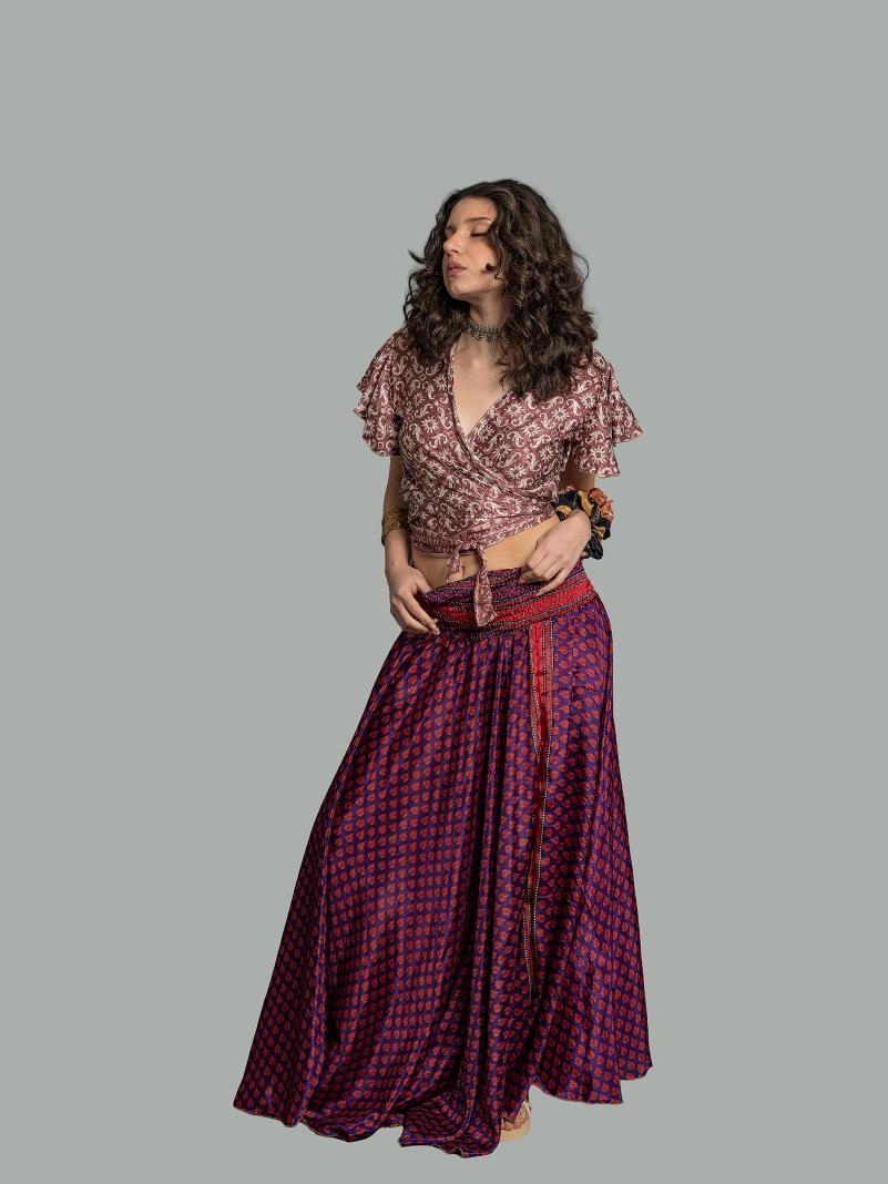 Gonna etnica viola – Calcutta