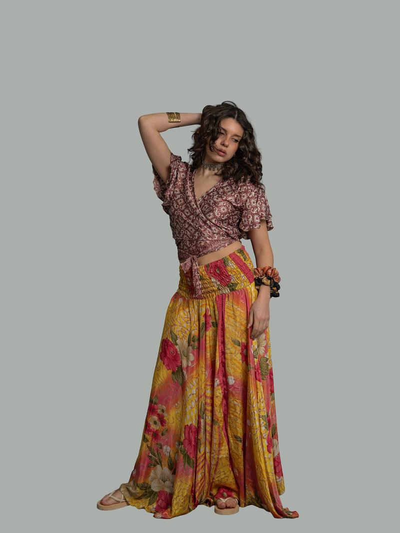 Gonna etnica fiori – Calcutta