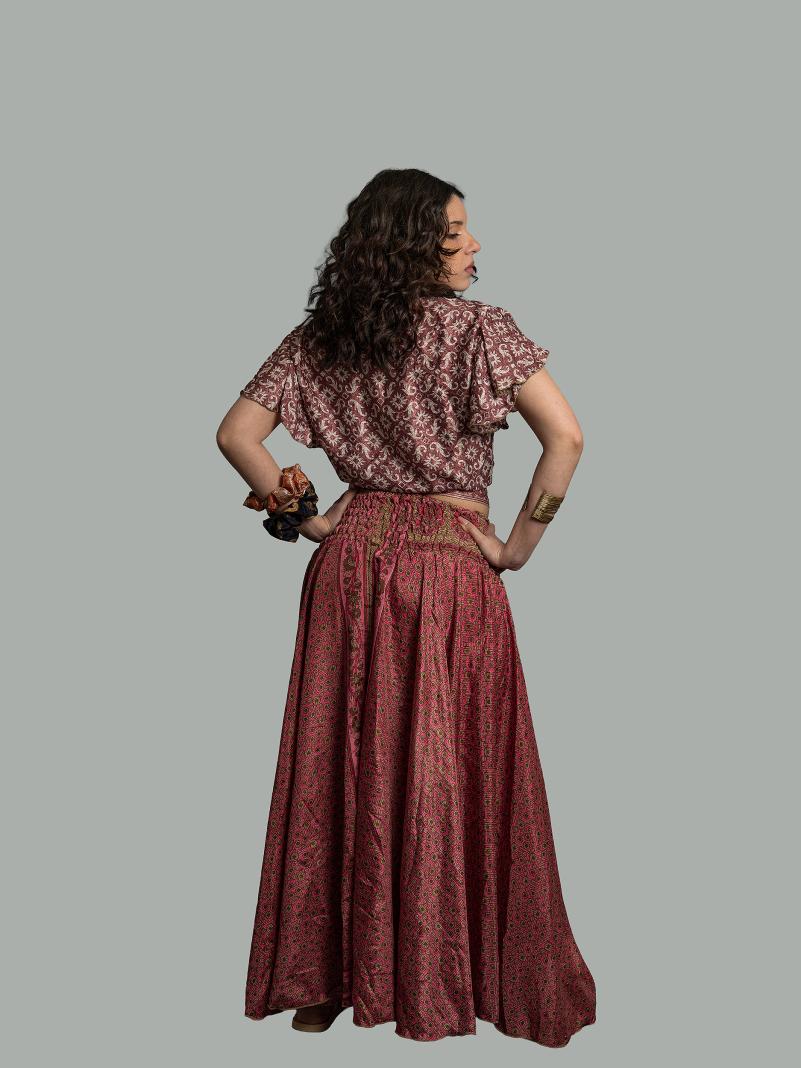 Gonna etnica rosa – Calcutta