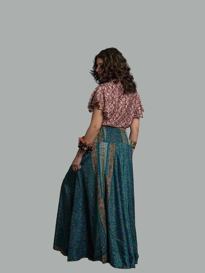 Gonna etnica blu – Calcutta