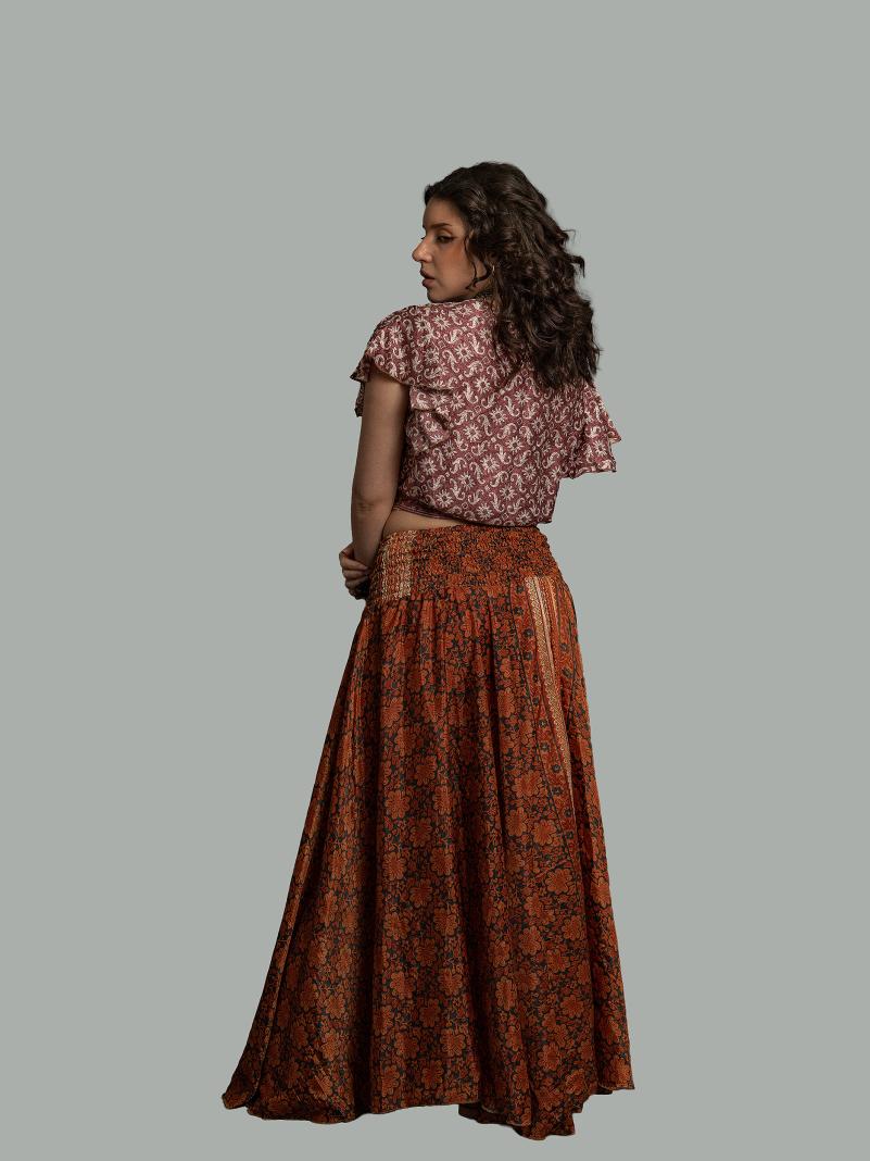 Gonna etnica arancione – Calcutta