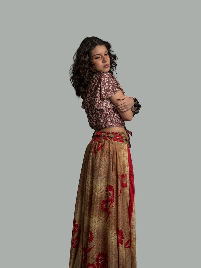 Gonna etnica ocra – Calcutta