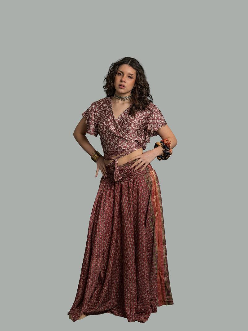 Gonna etnica rosa – Calcutta