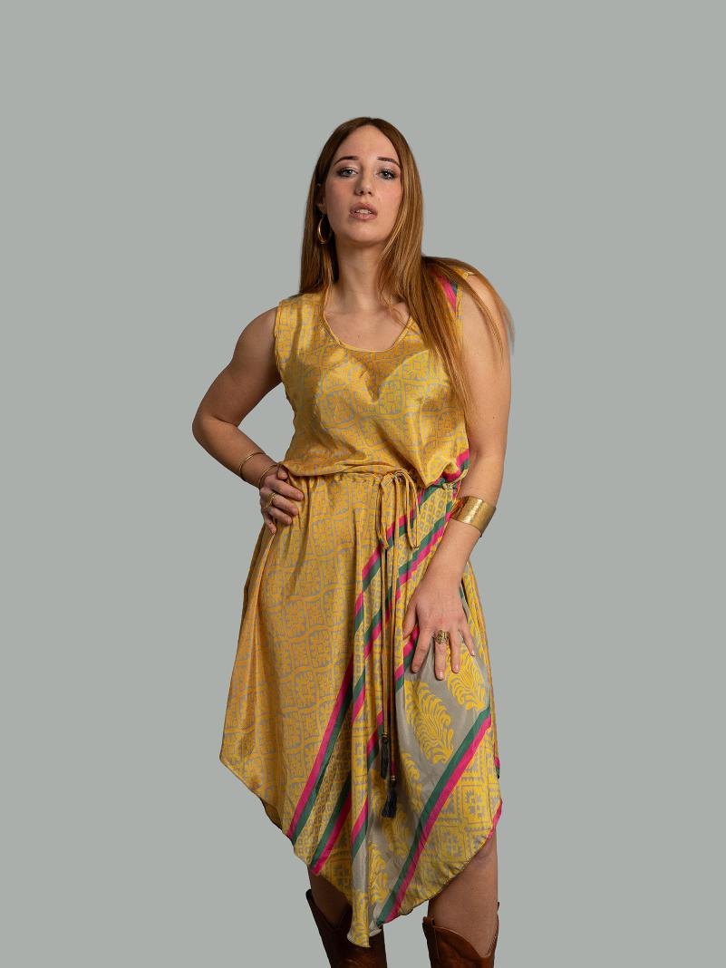 Abito tre quarti giallo - Ladakh