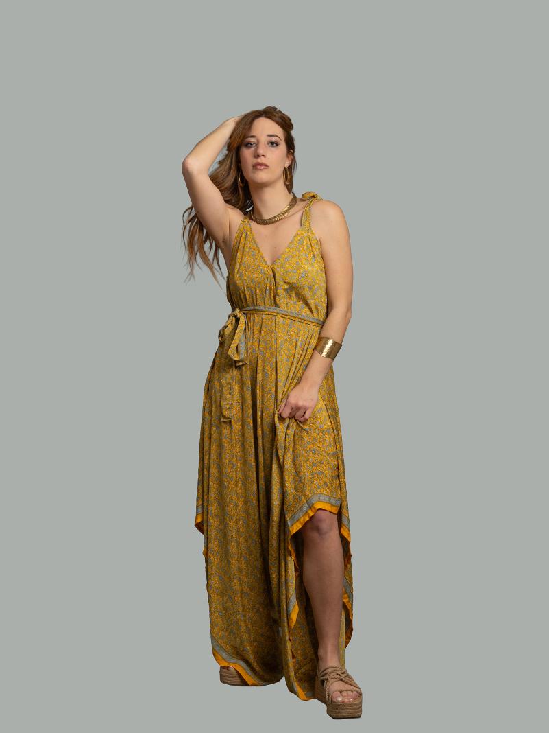 Tuta jumpsuit giallo – Yoga