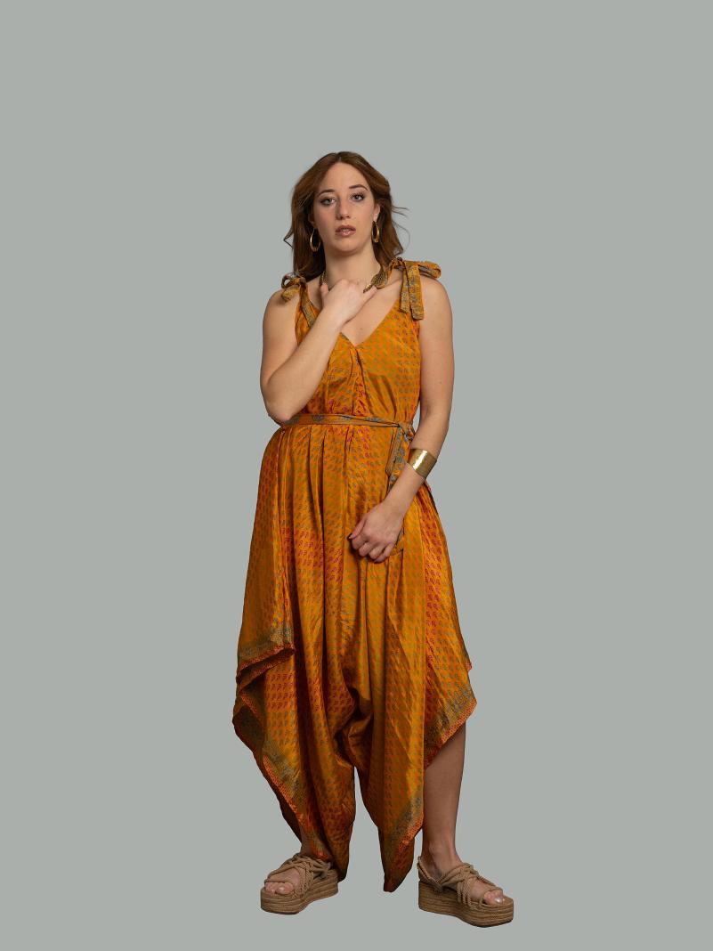 Tuta Jumpsuit arancione – Yoga