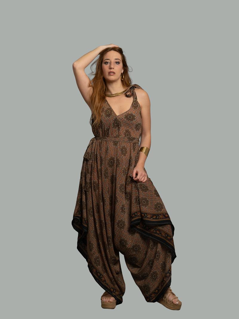 Tuta jumpsuit marrone – Yoga