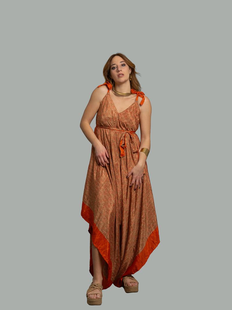 Tuta Jumpsuit arancione – Yoga