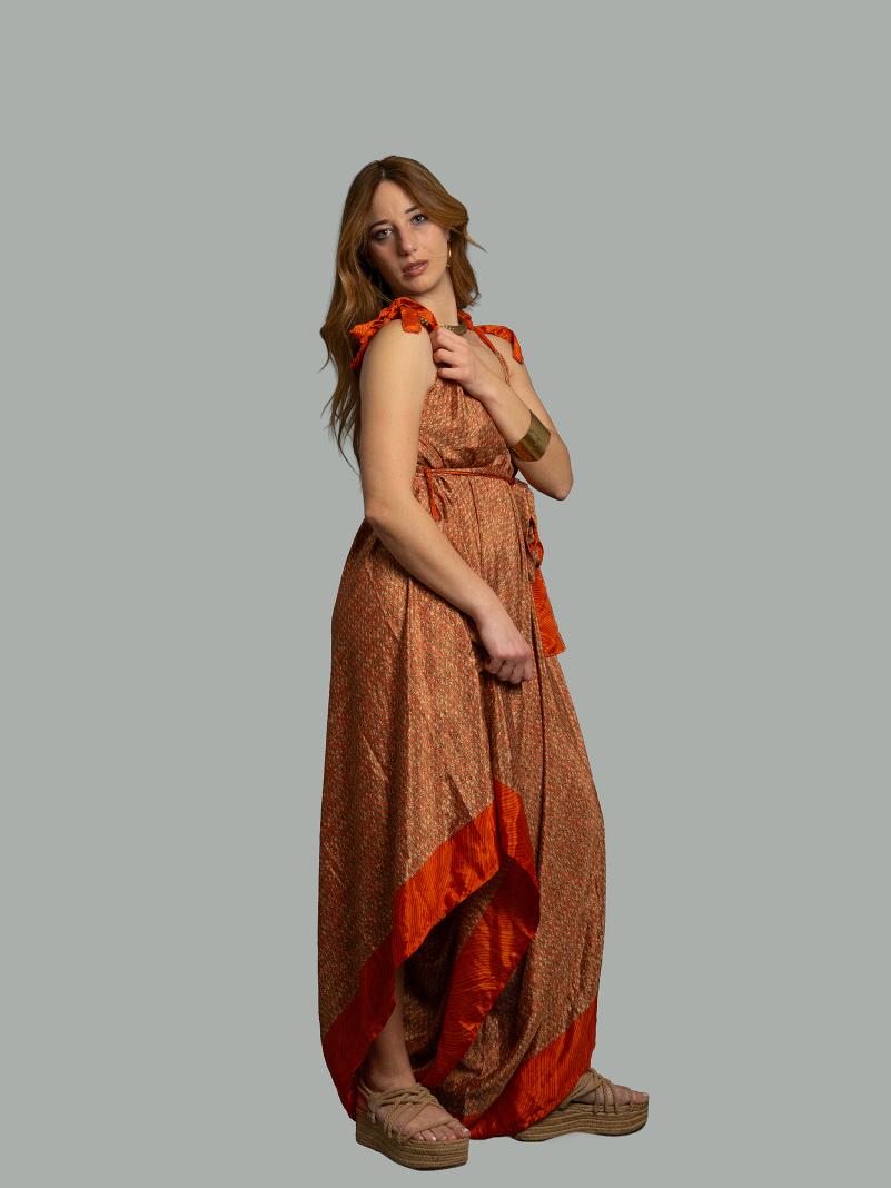 Tuta Jumpsuit arancione – Yoga