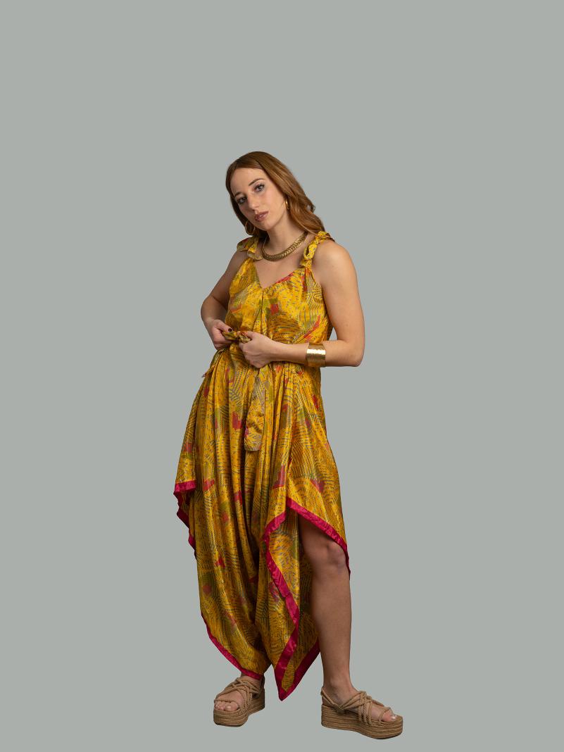 Tuta jumpsuit giallo – Yoga