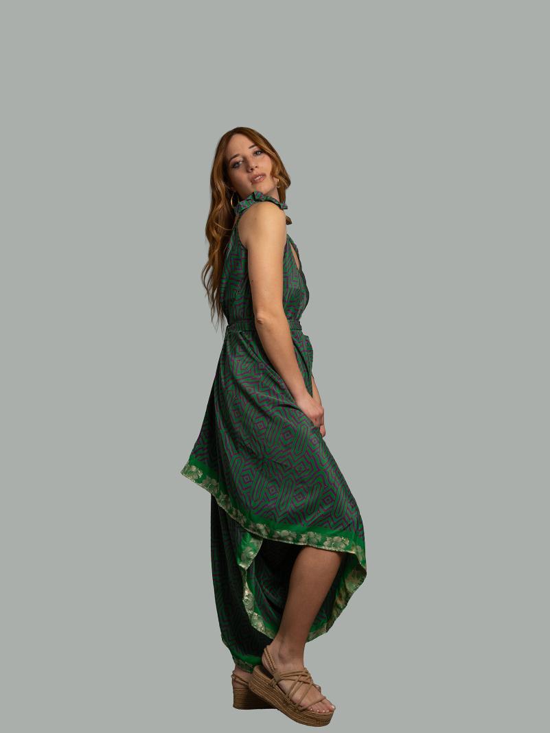 Tuta jumpsuit verde – Yoga