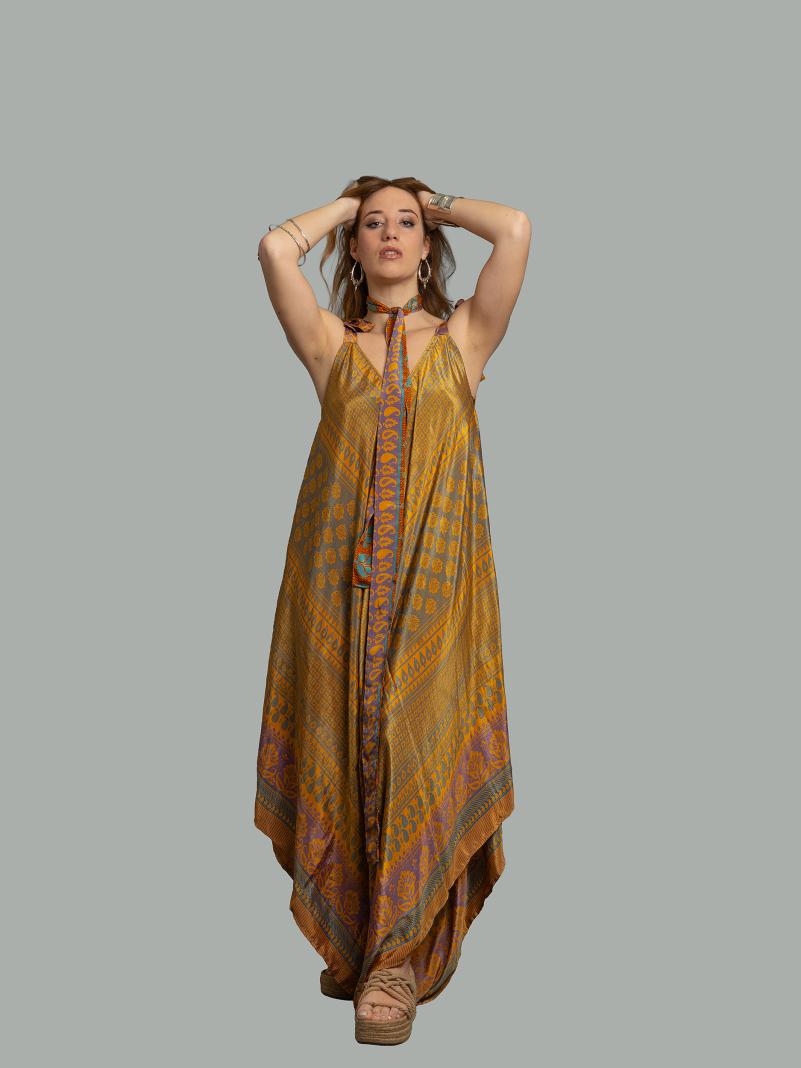 Tuta jumpsuit giallo – Yoga