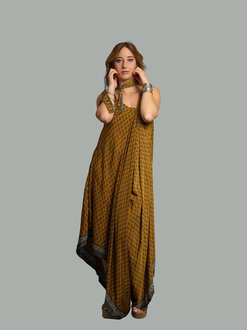 Tuta jumpsuit arancione – Yoga