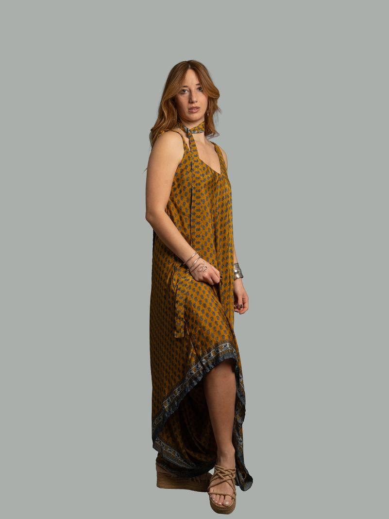 Tuta jumpsuit arancione – Yoga
