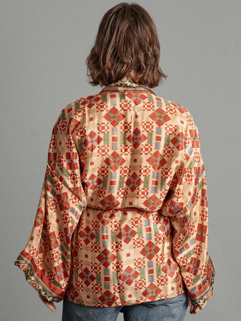 Kimono corto con geometrie - Kerala